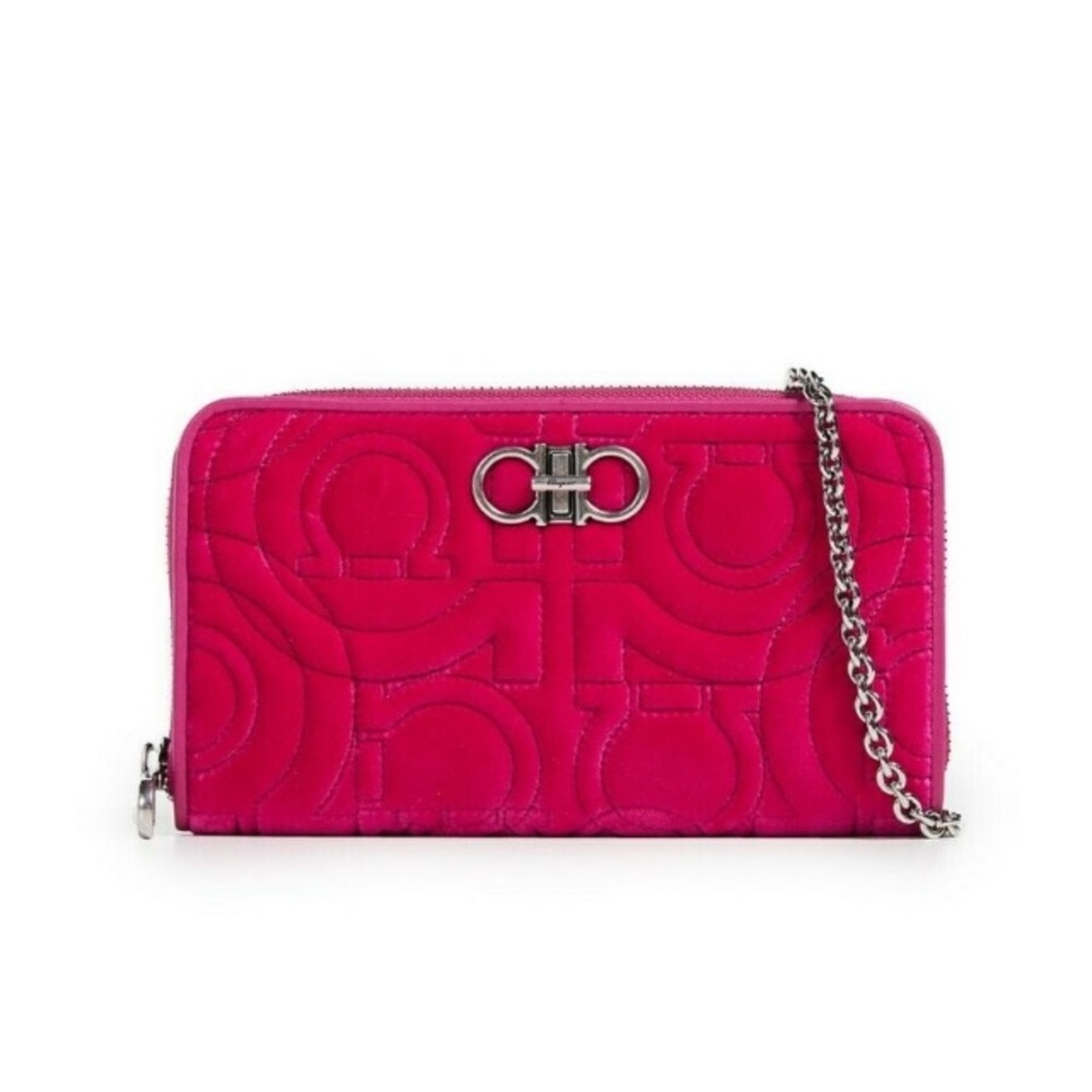 Salvatore Ferrágamo Pink Crossbody Wallet NWT 👛😍 - Picture 2 of 4